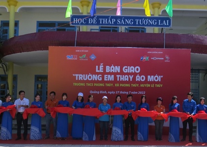 Quảng Bình: Nhiều trường học “khoác áo mới” sẵn sàng cho năm học mới